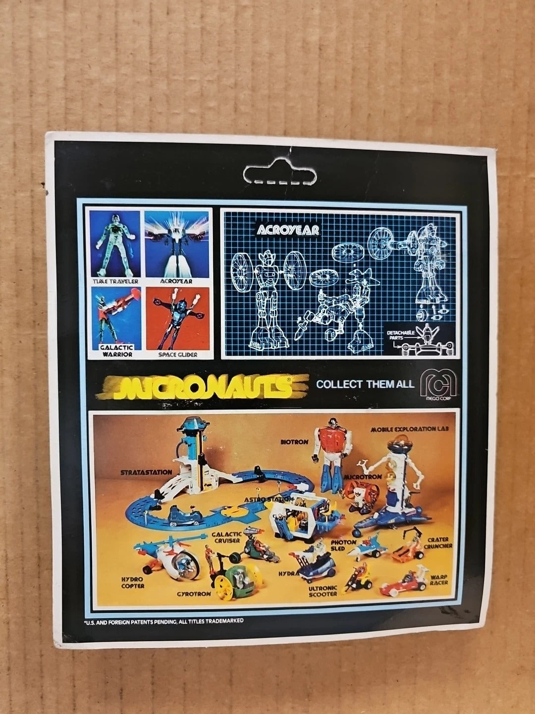 2 Lot Mego MICRONAUTS Acroyear 1976 Figure Brand Sealed UNPUNCHED & II 1977
