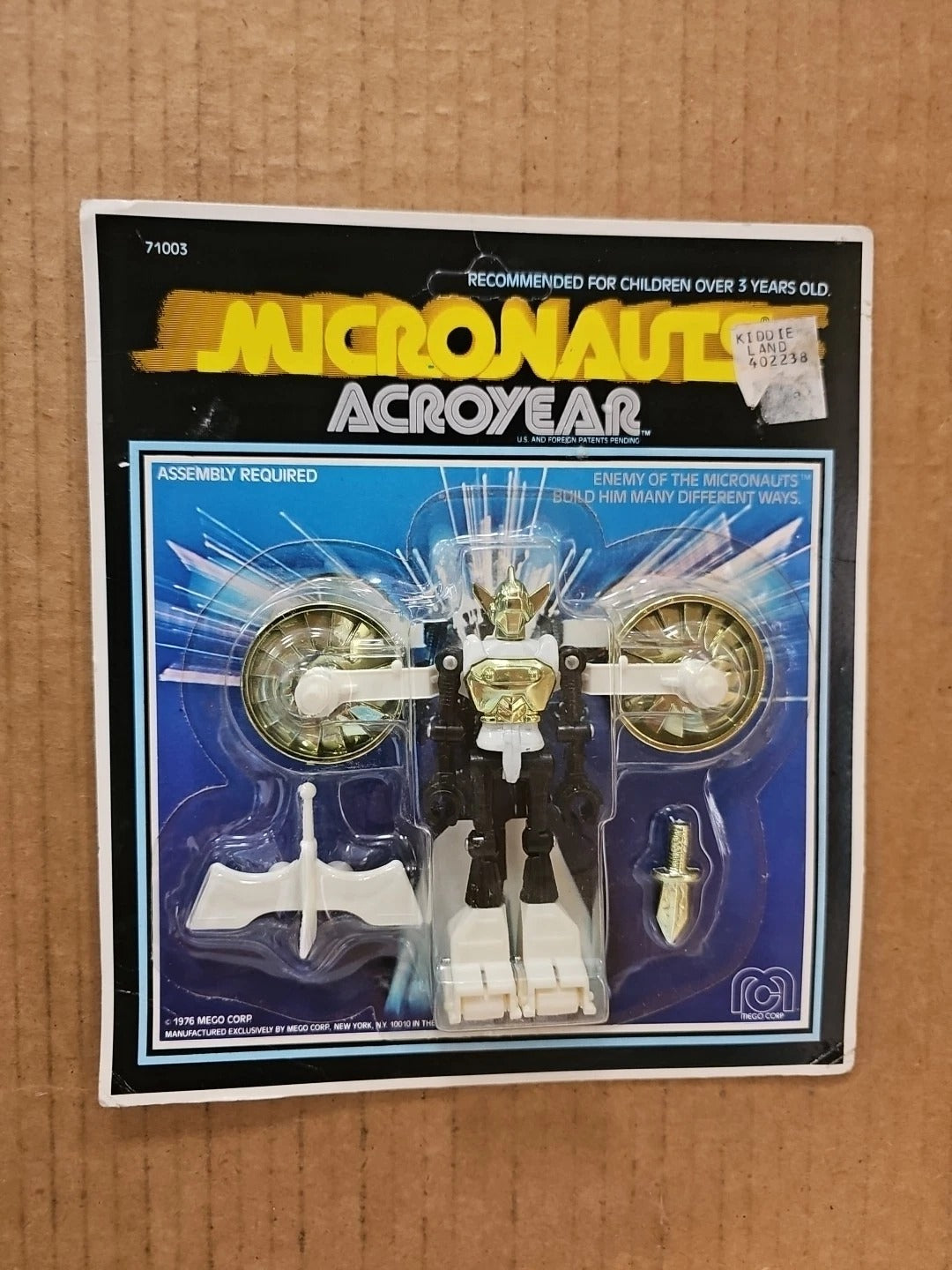 2 Lot Mego MICRONAUTS Acroyear 1976 Figure Brand Sealed UNPUNCHED & II 1977